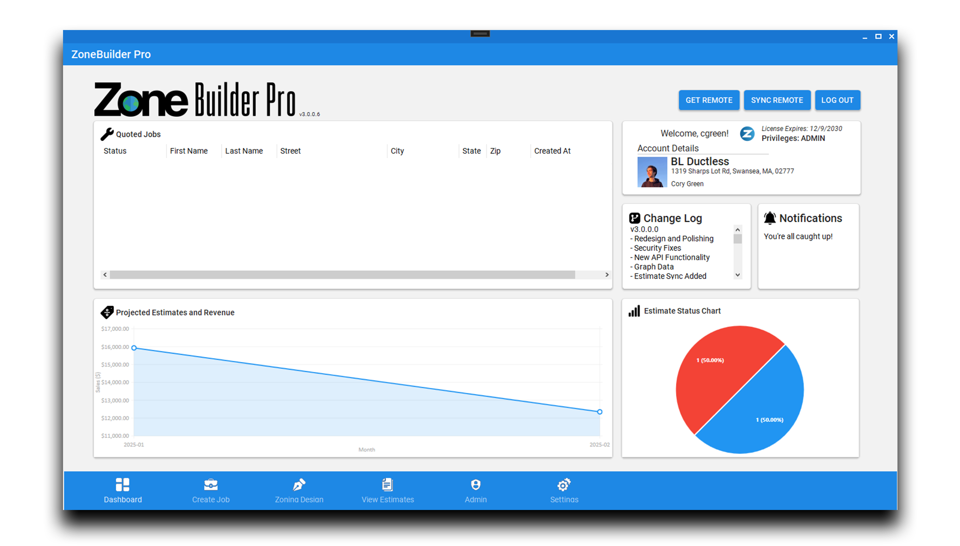 ZoneBuilder Pro screenshot